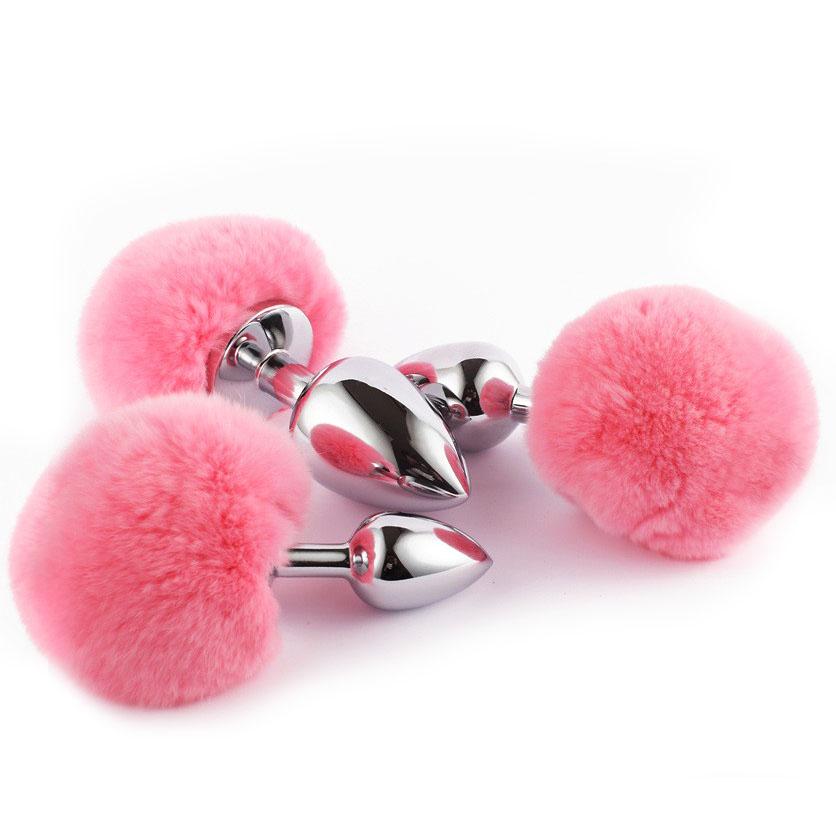 Lovehoney Jewelled Heart Metal Butt Plug 2.5 Inch Metal Butt Plug Colorful Rabbit Tail Anal Plug