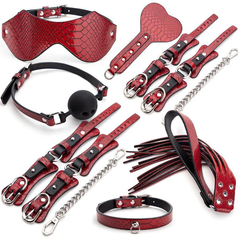 Sm Restrain Bondage Product Erotic Bdsm Sex Set Couples Bondage Gear Leather Sexy Flirting Toys