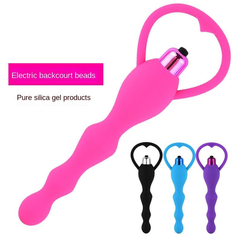 Wholesale Of Sexual Products For Male And Female Shared Vestibular Anal Tamponade With Bead Pulling And Vibrating Massager