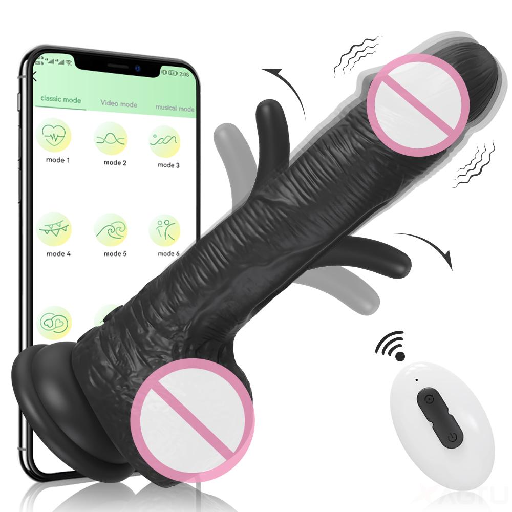 Hot Selling Powerful Penis Dildo Vibrator Patting Vibrating Remote Control Wireless Female Realistic Sex Toy