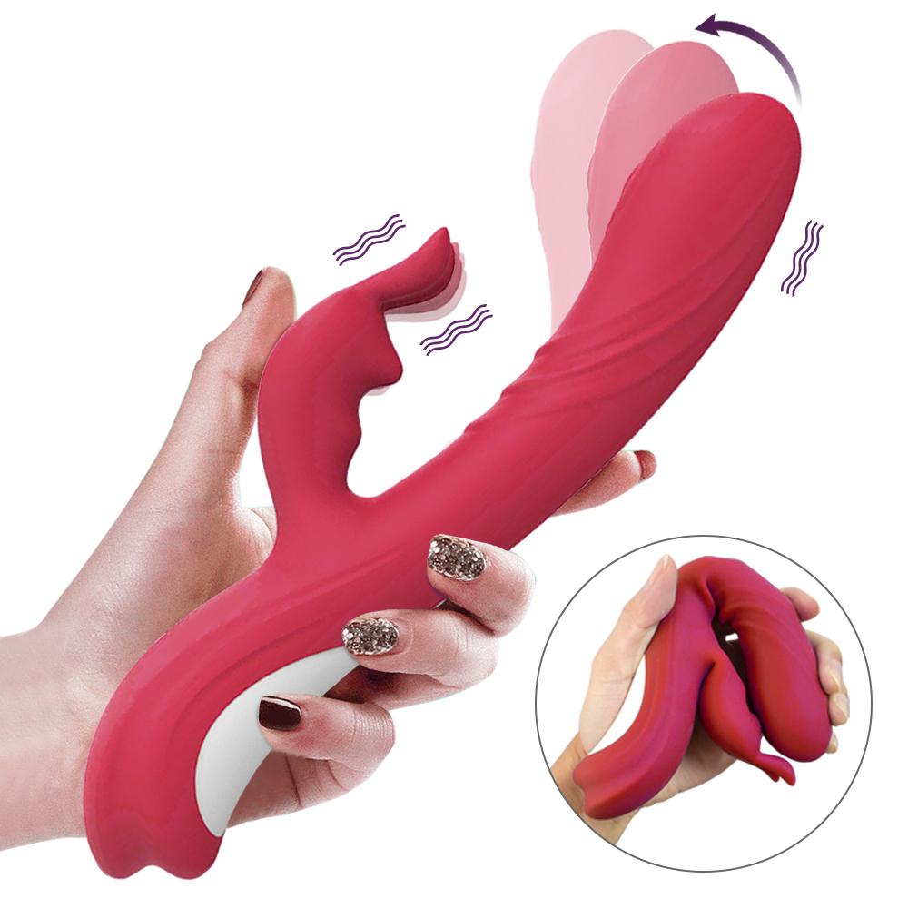 Wholesale Drop-shipping Silicone Vibrating Sex Toy Women&#39;s Rabbit G Spot Vibrators Dildo Sex Toys Adult For Women