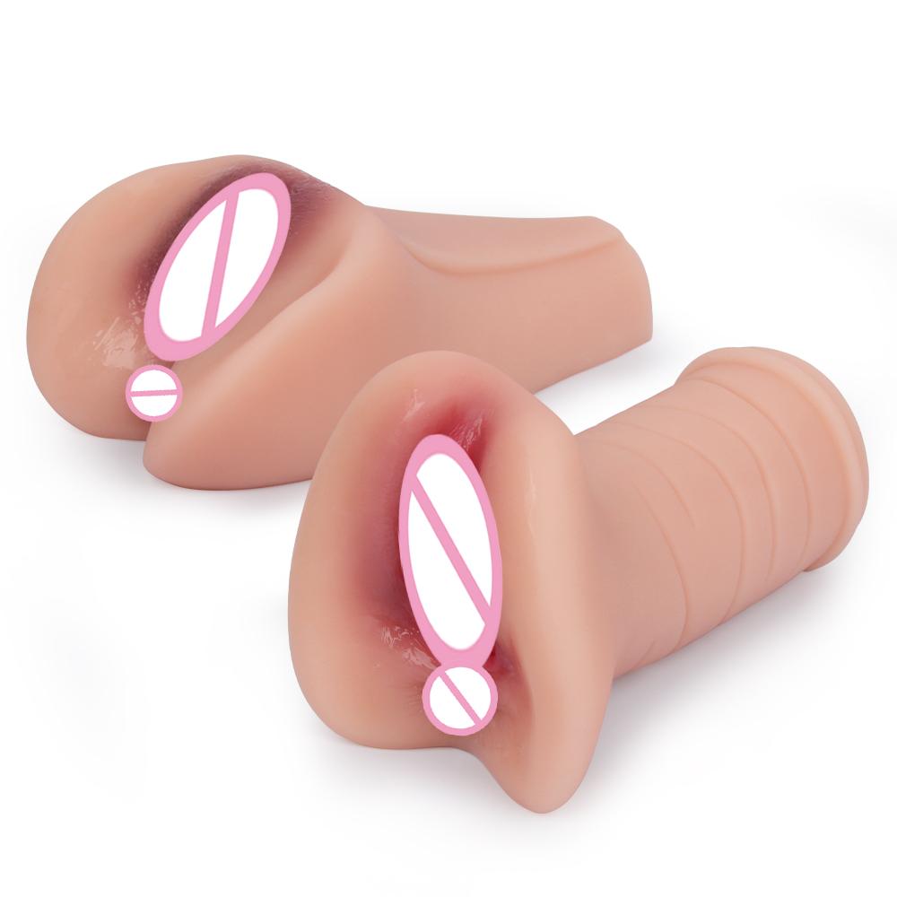 Realistic Silicone Deep Adultos Sex Toys For Men Oral Masturbation Pocket Pussy Sex Vagina Real Silicone Pussy