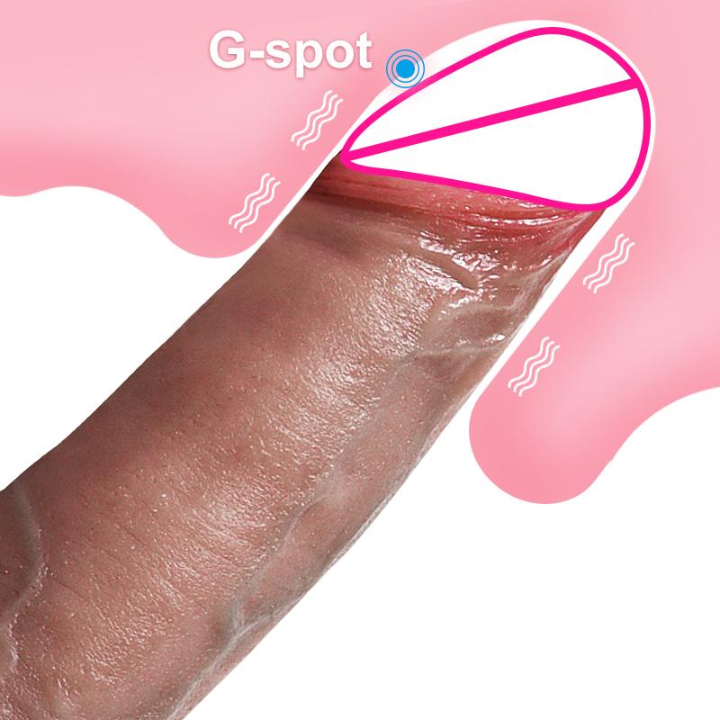 Wholesale Realistic Dicks Girls Masturbating Toys Liquid Silicone Dildos For Woman And Men Per Donna