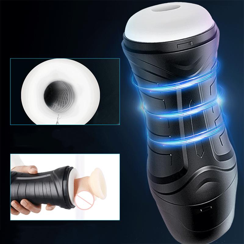 Realistic Sucking Male Masturbator G-spot Vibrator Male Masturbation Cup Waterproof Sex Toys