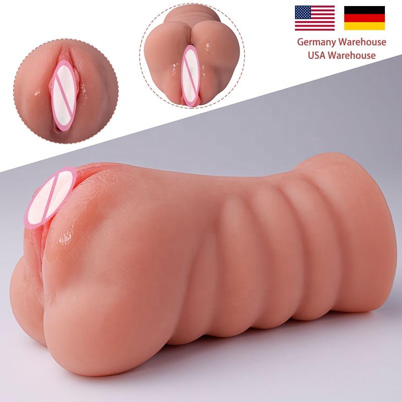 Realistic Silicone Tpr Pocket 10 Vibration Modes Vagina Male Masturbator Cup Sexy Toys For Men