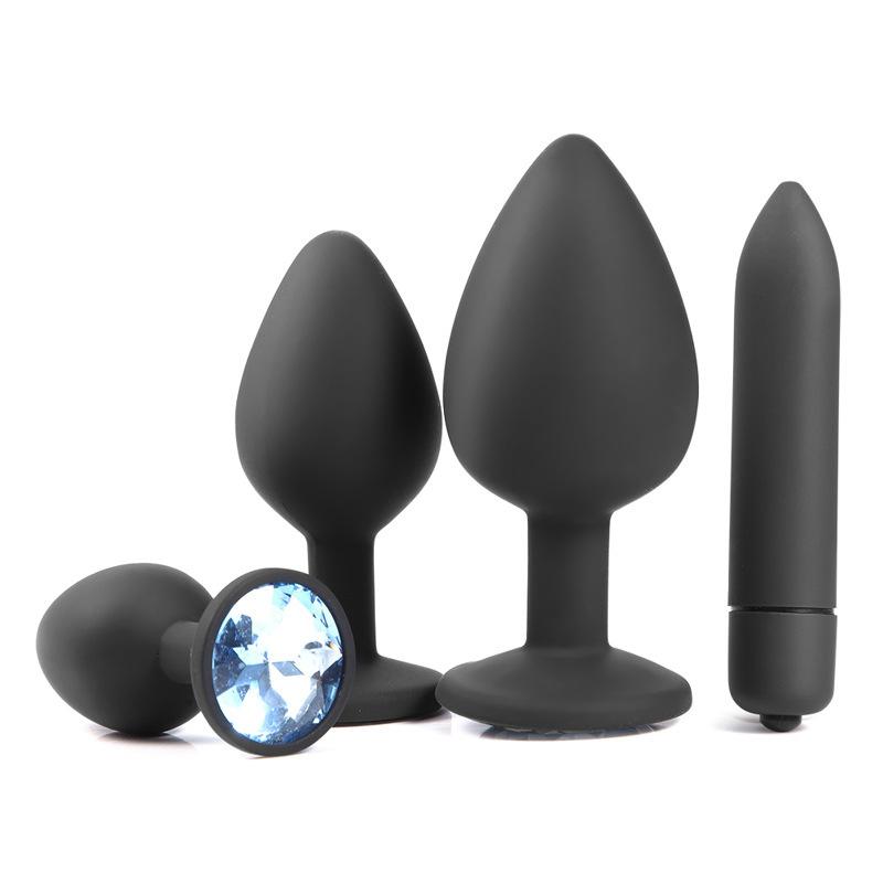 Anal Plug Sex Toy 3pcs/set Crystal Jewelry Anal Dildo Adult Sexy Toy Anal Butt Plug For Men