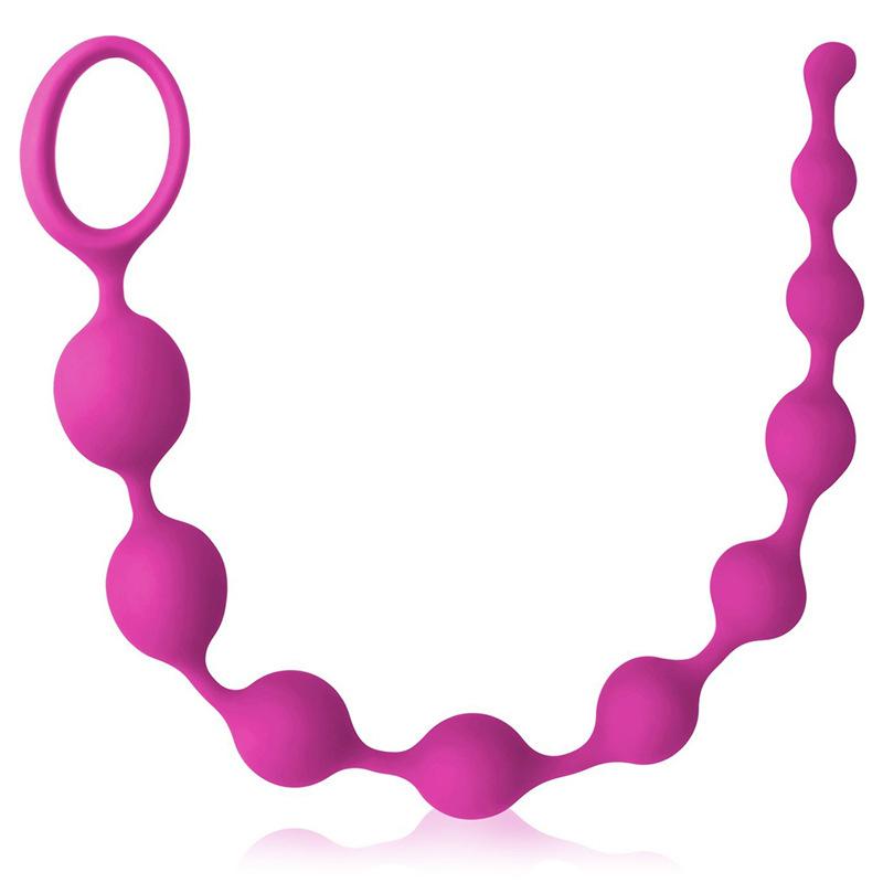 Silicone Sex Toys Anal Beads With Pull Ring 10 Ball Anal Plug Sex Toy For Men And Women