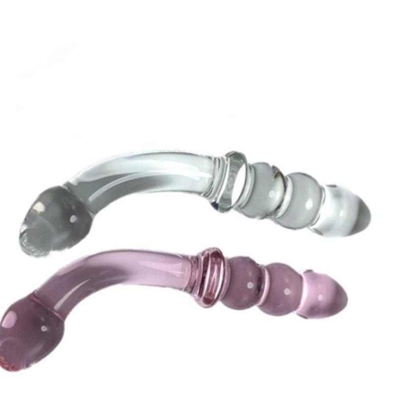 High Quality G Spot And Prostate Massage Clear Glass Dildo Sex Toys