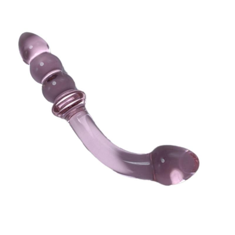 Factory Wholesale Exquisite Hand Made Small Cute Pink Glass Dildos Massage