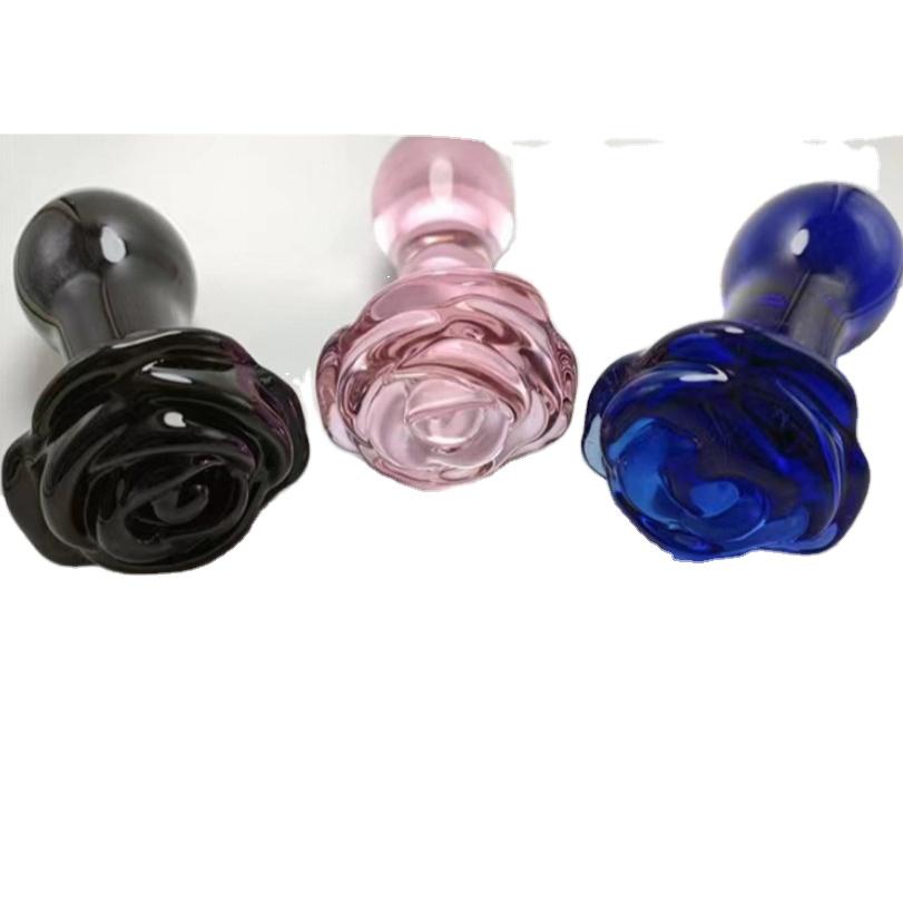 China Wholesale Hot Sale Women Sex Toys Dildo Art Glass Dildo With Hole