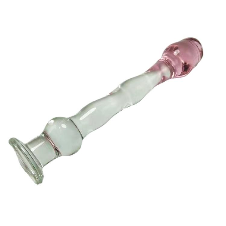 2023 Chna Low Moq Top Quality Wholesale Transparent Glass Dildo Anal Plug Glass Dildo