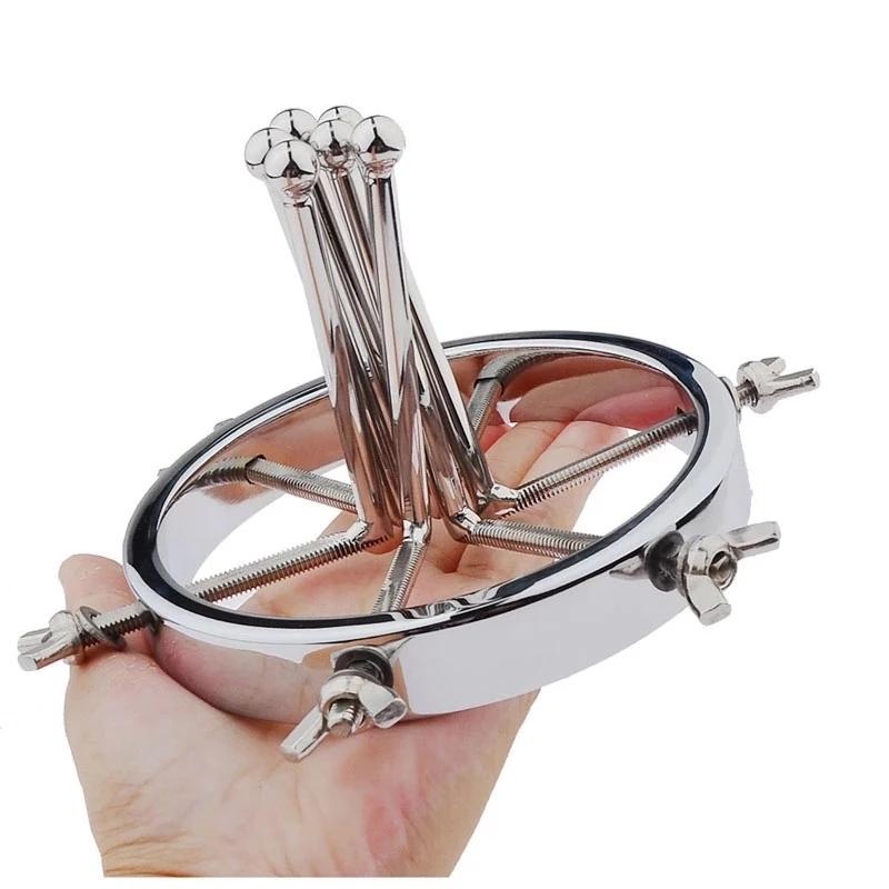 2021 New Hot Anal Plug Dilator Foreplay Bdsm Stainless Steel Butt Adjustable Vagina Sex Toy For Female Male