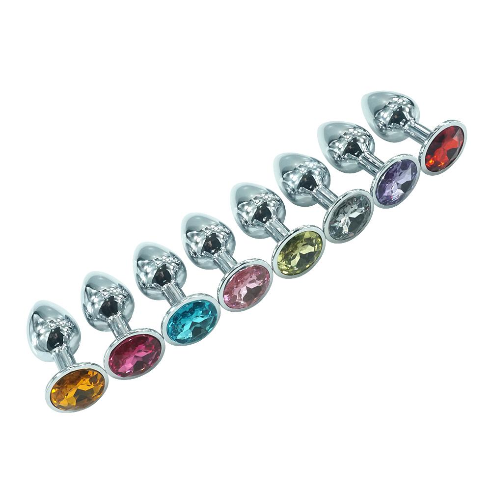 Hot Sold Cheap 100g Medium Size Metal Crystal Anal Jewelry Butt Plug Sex Toys Product