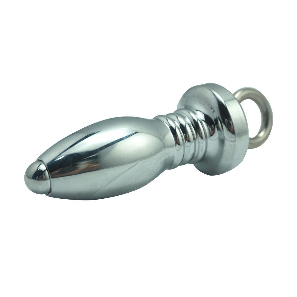 Metal Hollow Anal Plug Anus Enema Sex Toys