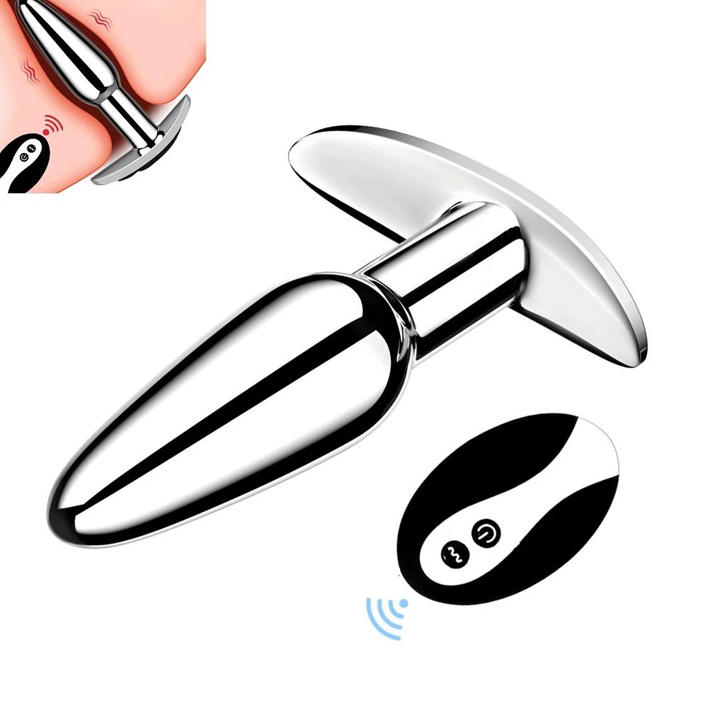 Remote Wireless Control Anal Plug 10 Speed Vibrator Prostate Massager Waterproof Butt Sex Toy For Couples