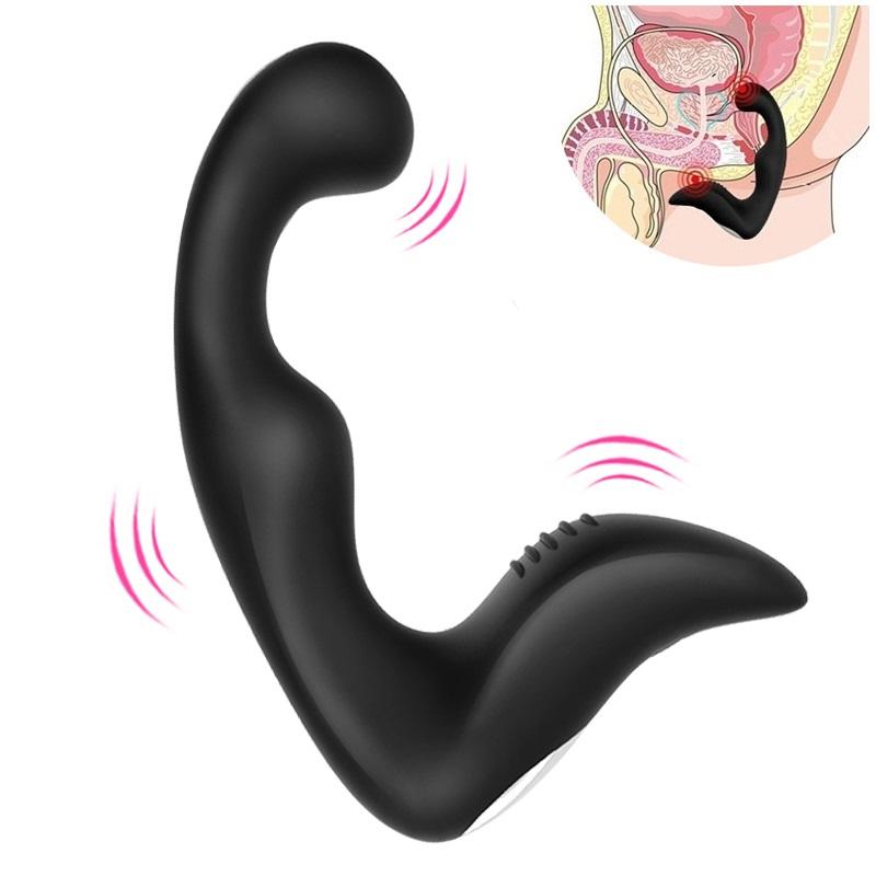 Usb Rechargeable Silicone Butt Masturbator Prostate Massager 10 Speeds Mute Anal P Spot Vibrator Adult Sex Toys For Man