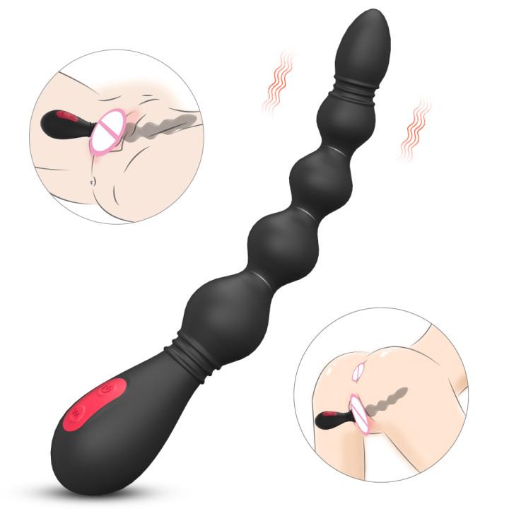  Online-sex-shop Cola De Zorro Anal Juguete Tail Sex Electric Shock Anal Plugs Anal Dilator Beads Vibrating For Man Women