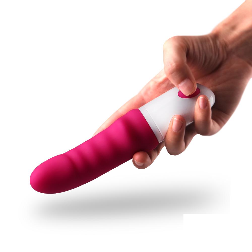 Ipx7 Waterproof 9 Vibration Modes Rotating Head Dildo Vibrator For Adult Sex Toys