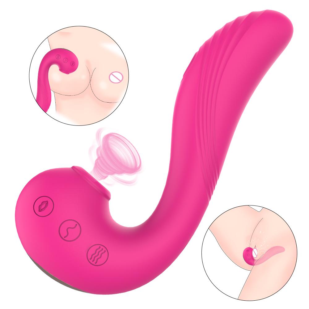  Tongue Vibrator Sucker Powerful Clit Sucker G Spot Licking Clit Sucking Vibrator Sex Toy Women Vibrating Masturbator