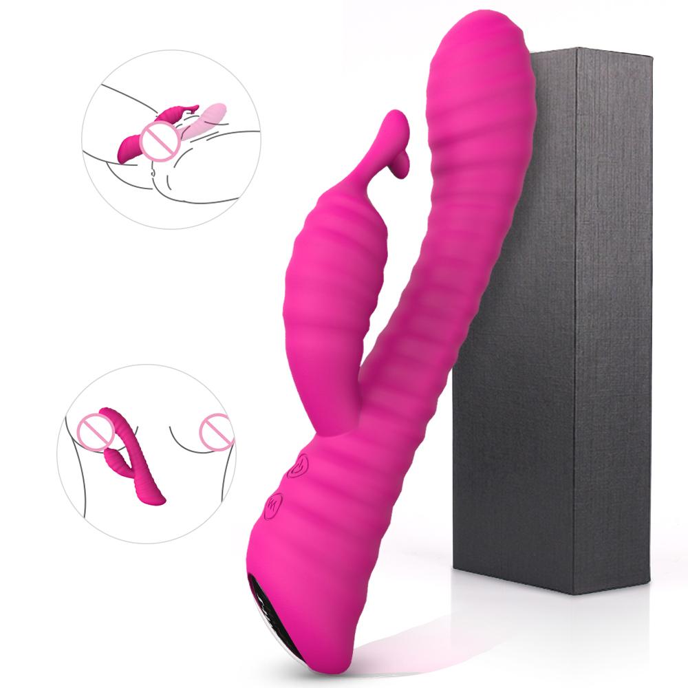 Best Private Label Oem Vibrator Sex Toy Rechargeable And Powerful Silicone G Spot Rabbit Vibrator For Women