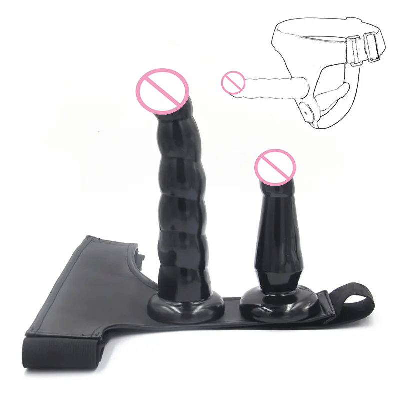 2023 New Design Leather Wearable Dildo With Belt Penis Strapon For Women Lesbian