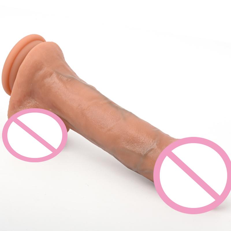 New Release Super High Quality Telescopic Rotating Vibration Heating Liquid Silicone Realistic Artificial Penis