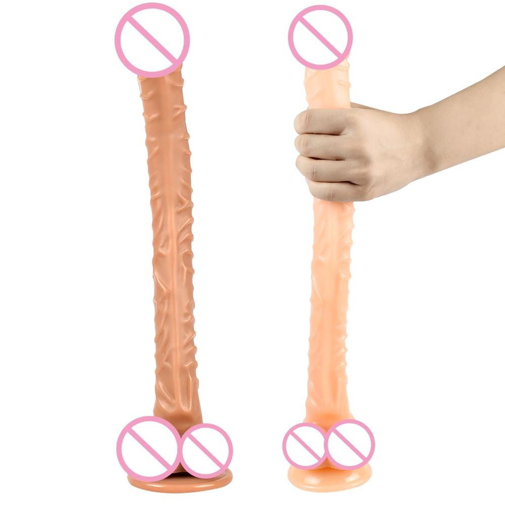 Gelance Gl-g1 40cm 15.7inch Body Safe Real Penis Realistic Dildo Sex Toys For Women Adult Product Big Dildos For Female