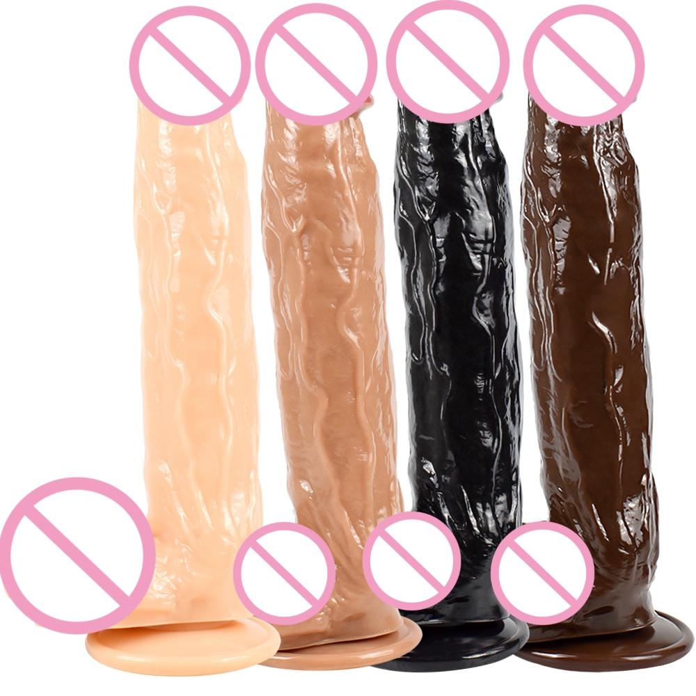 Gelance Gl-g3-l 28cm 11.02inch Body Safe Real Penis Realistic Dildo Sex Toys For Women Adult Product Big Dildos For Female