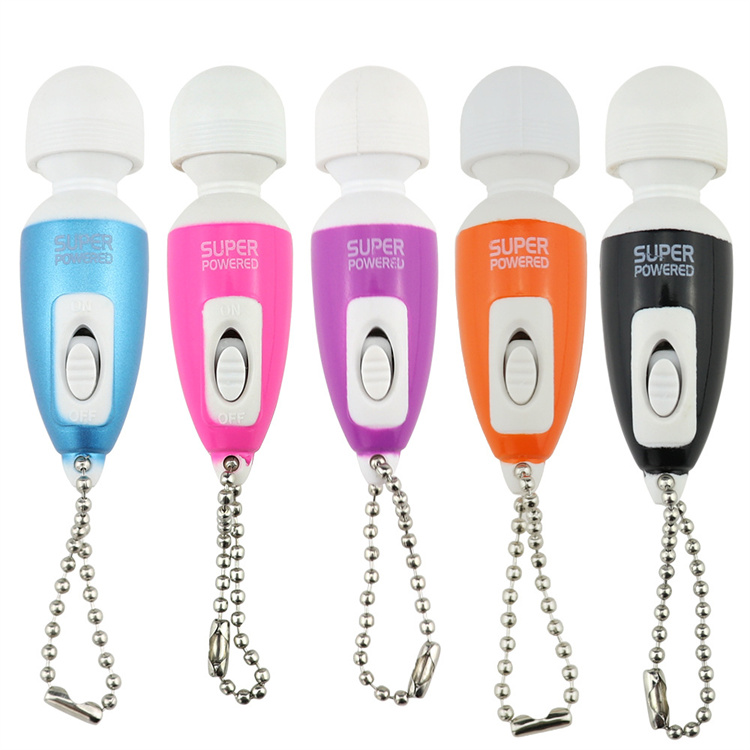 Mini Av Wand Massager Keychain Vibrators Female Masturbation Pocket Jump Egg Vibrator Sex Toys For Women