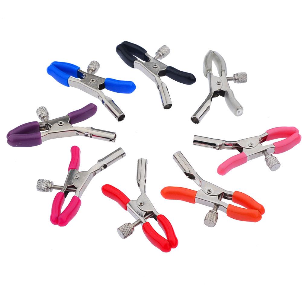 Simple Style Love Restrain Couple Nipple Clamps Sm Bondage Sex Breast Clips