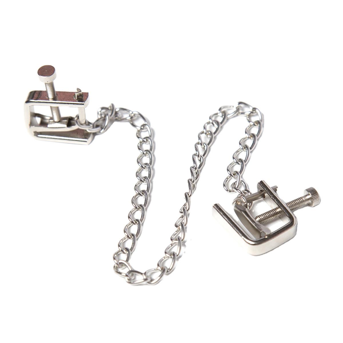 Adjustable Nipple Rings Chain Stainless Steel Breast Clamp For Women