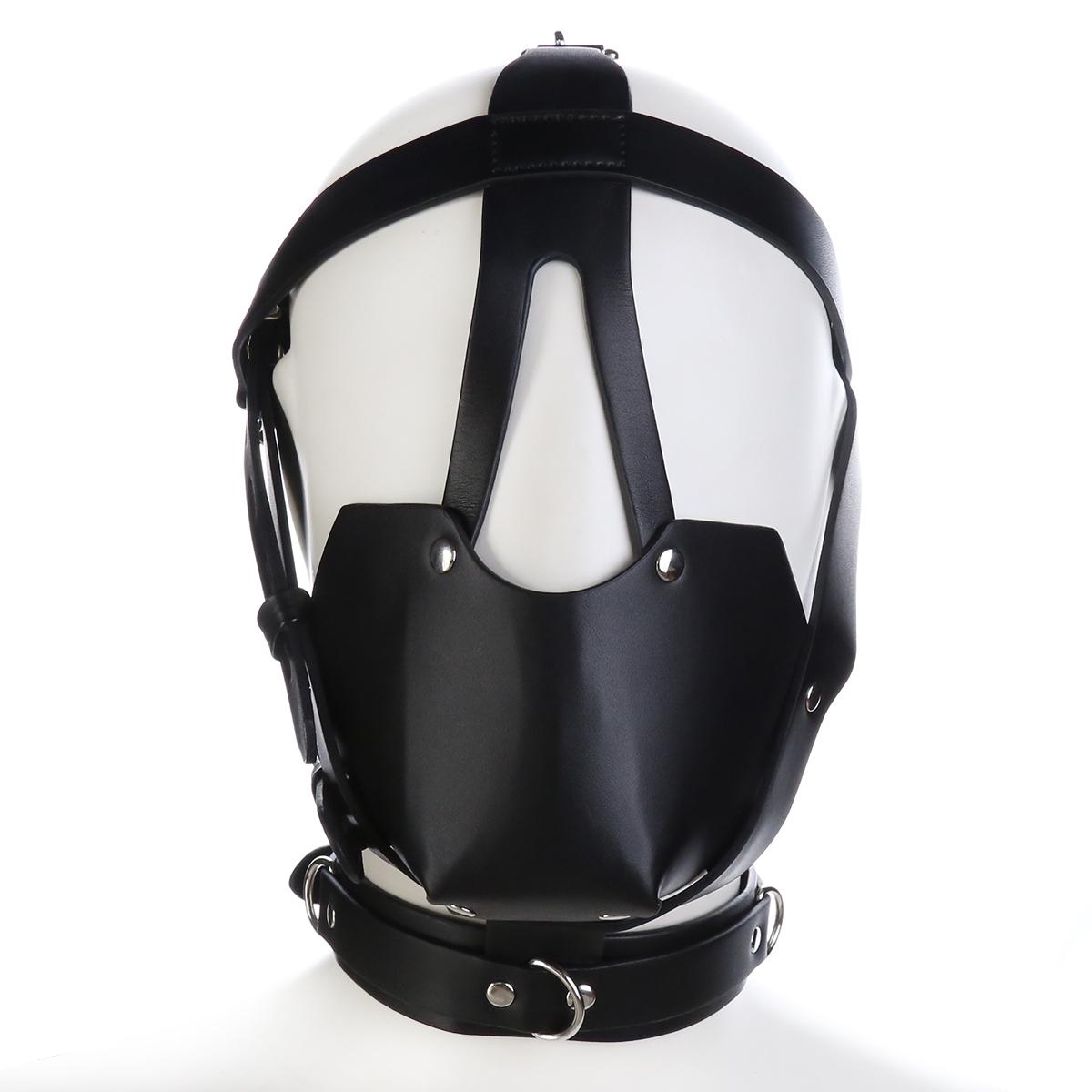 Fetish Bondage Hood Horse Mouth Harness Ball Gag 18 Sex Toys