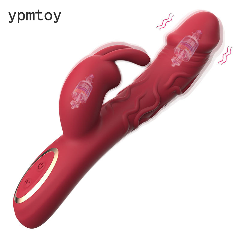  2024 Rabbit Vibrator Rechargeable Silicone Dildo For Woman G Spot Clitors Massage Double Vibration Sex Toy For Women