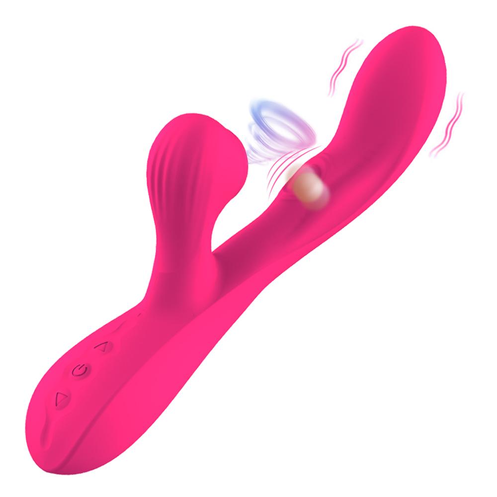  3 In 1 Vagina Slap Massager Women G Spot Sex Toy Clit Sucking Rabbit Vibrator