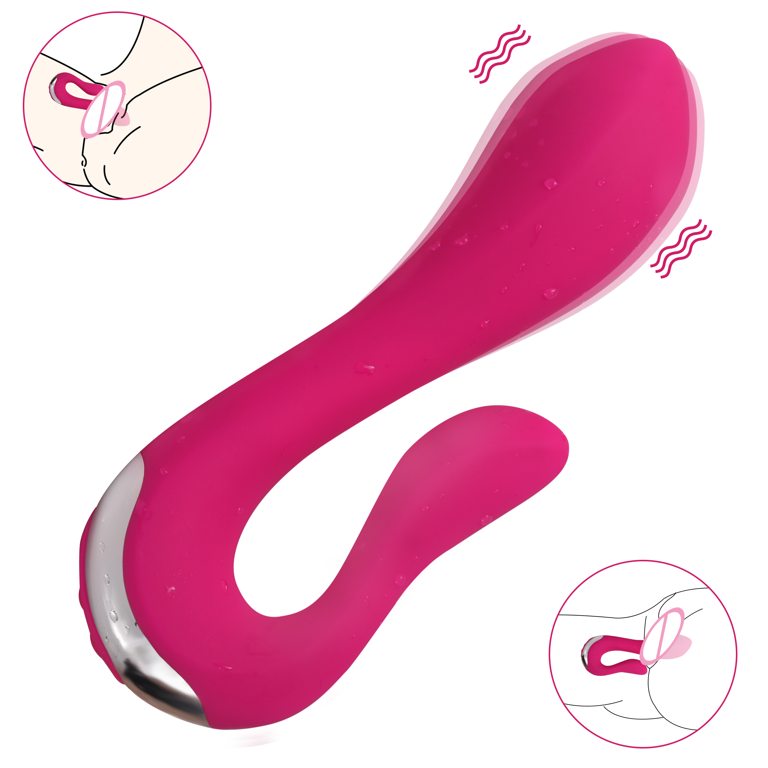 Dual Motor Dildo Vibrating Strong Shock Vibrator Sex Toy Silicone Adult Clit Clitoris Sex Toy G Spot Sex Toy For Women