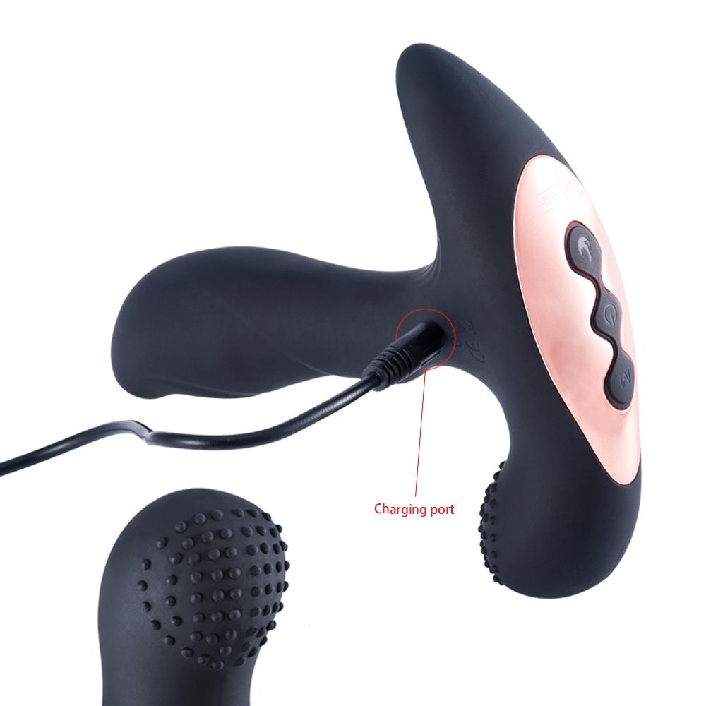 Drop Shipping Male Anal Sex Toys Electric Prostate Massager With Remote Control Strong Good Quality