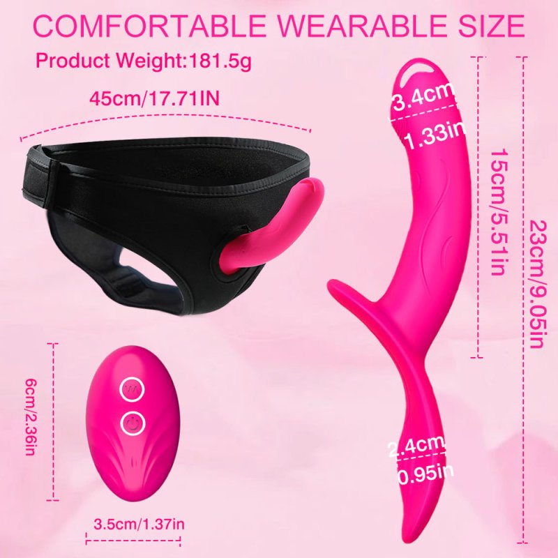 Wearable Double Vibrator Strap-on Dildo