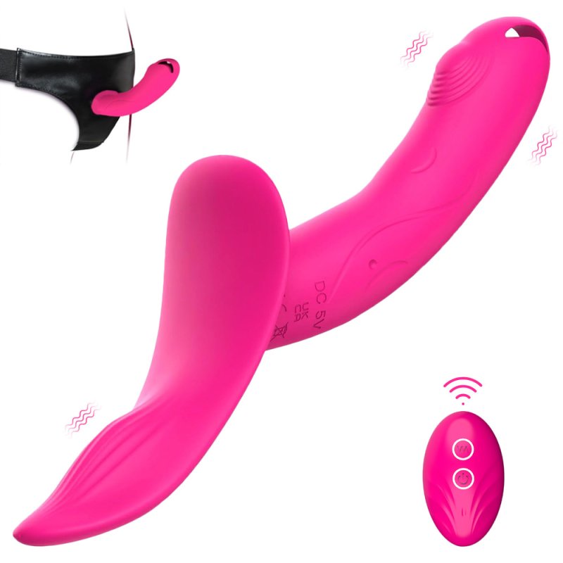 Wearable Double Vibrator Strap-on Dildo