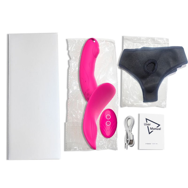 Wearable Double Vibrator Strap-on Dildo