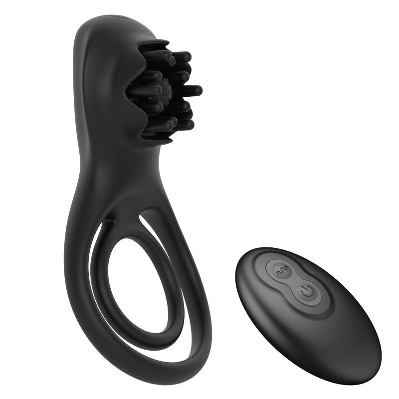 Cock Ring Vibrator with Clitoral Stimulator