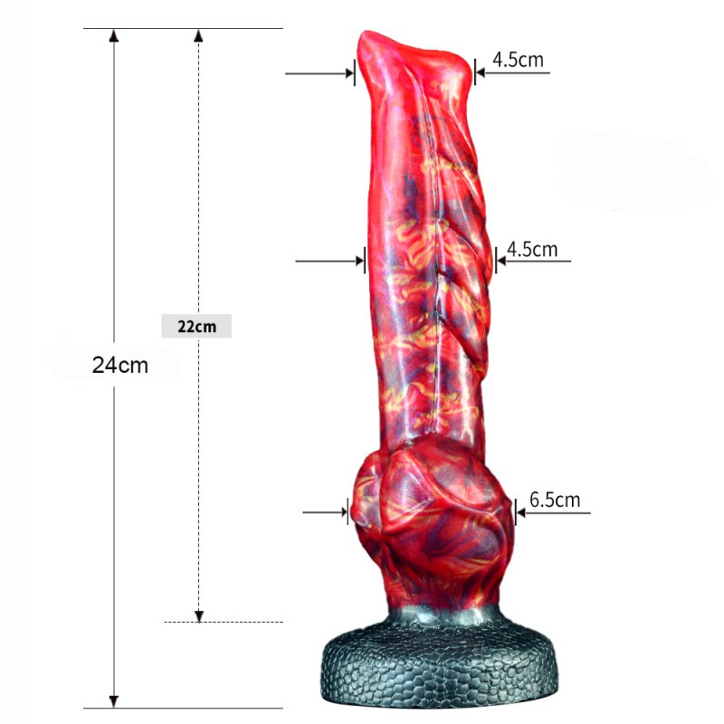 Dragon Color Silicone Dildo - 05