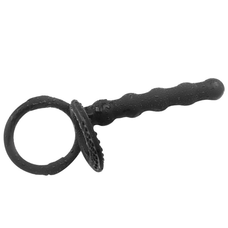 Cock & Ball Ring with Anal Beads