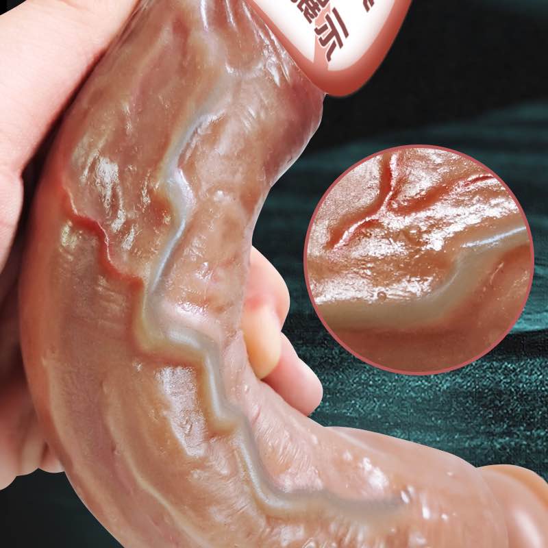 Liquid realistic silicone dildo 8.26 inch - true muscle bully