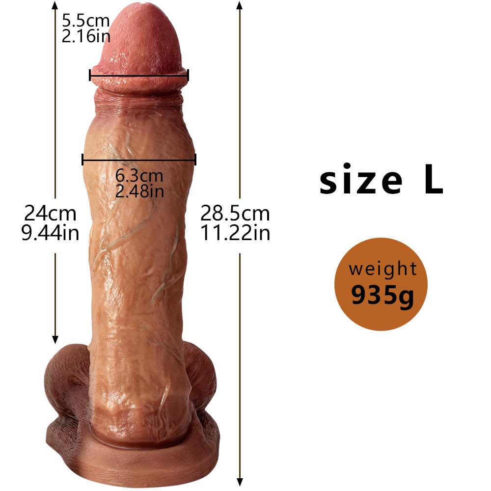 Realistic silicone dildo 11.22 inch - L