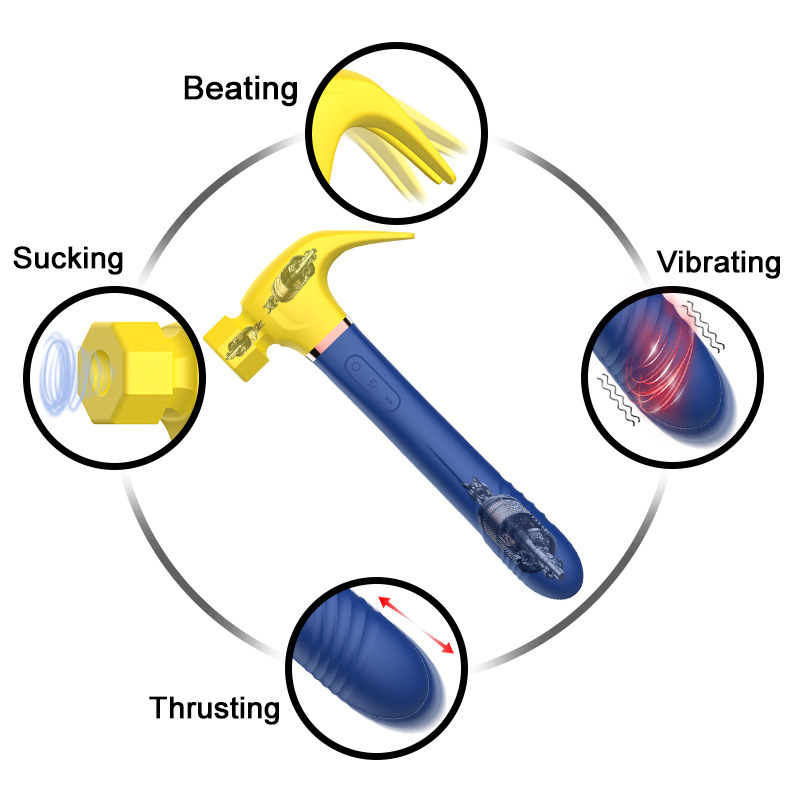 Hammer vibrator suction+extension