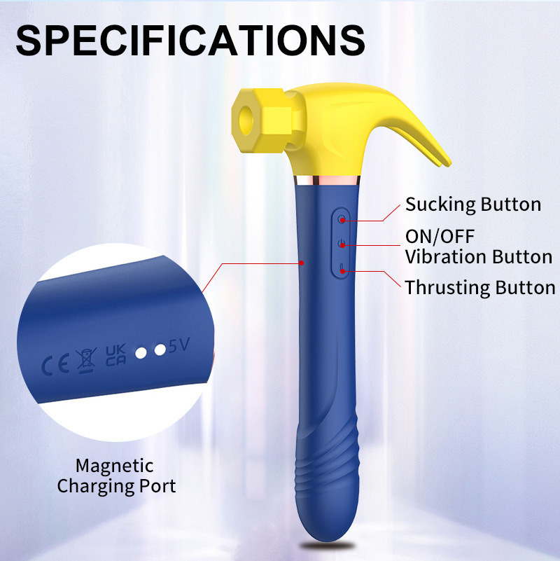 Hammer vibrator suction+extension