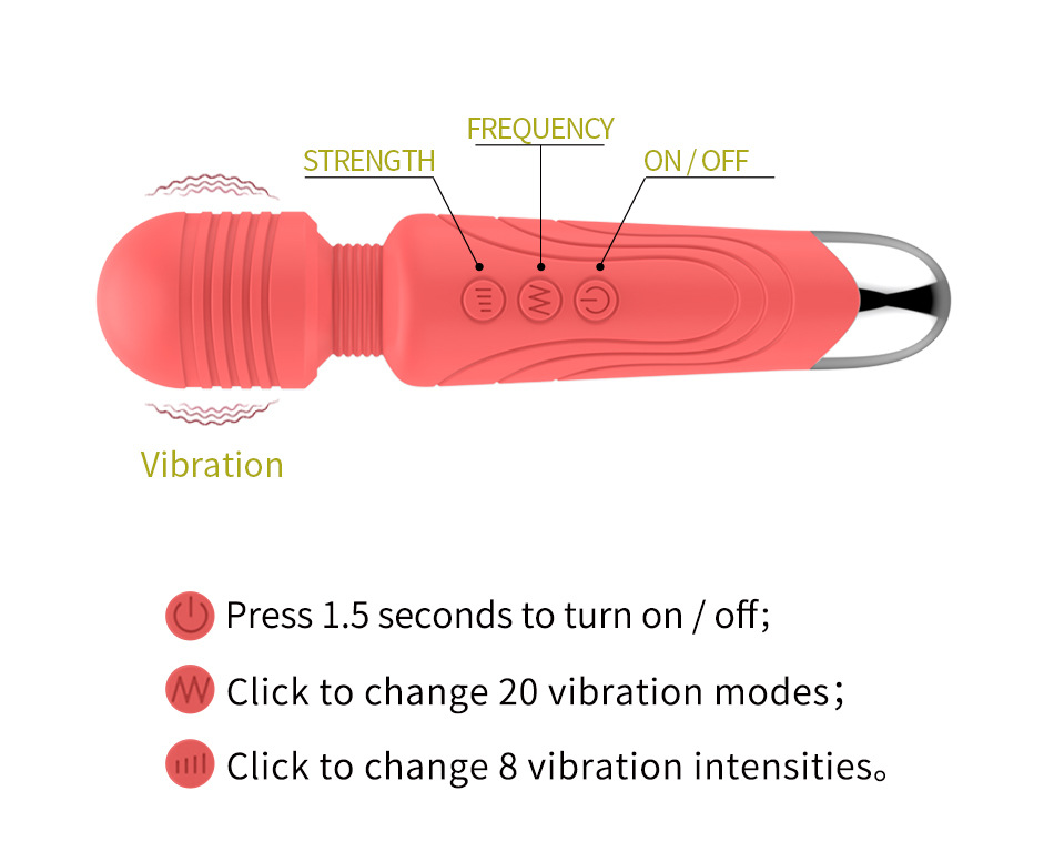 20 frequency vibration 8 kinds of strength G Spot Vibrator