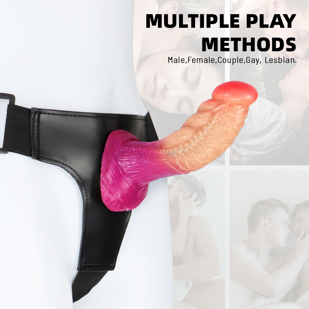 Female wearable liquid silicone dildo 7.6 "/1.9 inch Gay pull-up pants - Fierce bird