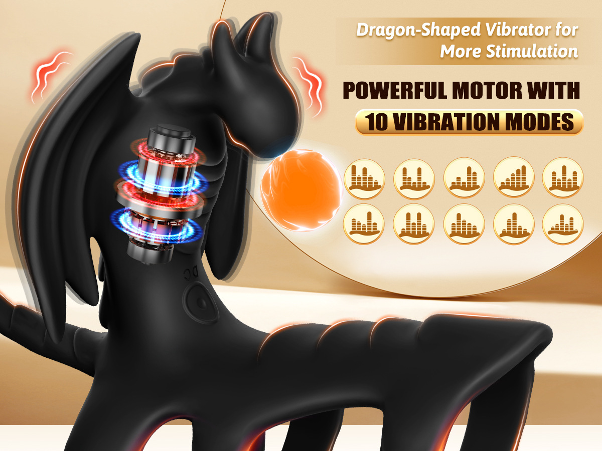 Clitoral massage stimulation remote control dragon monstor vibrator ring for male