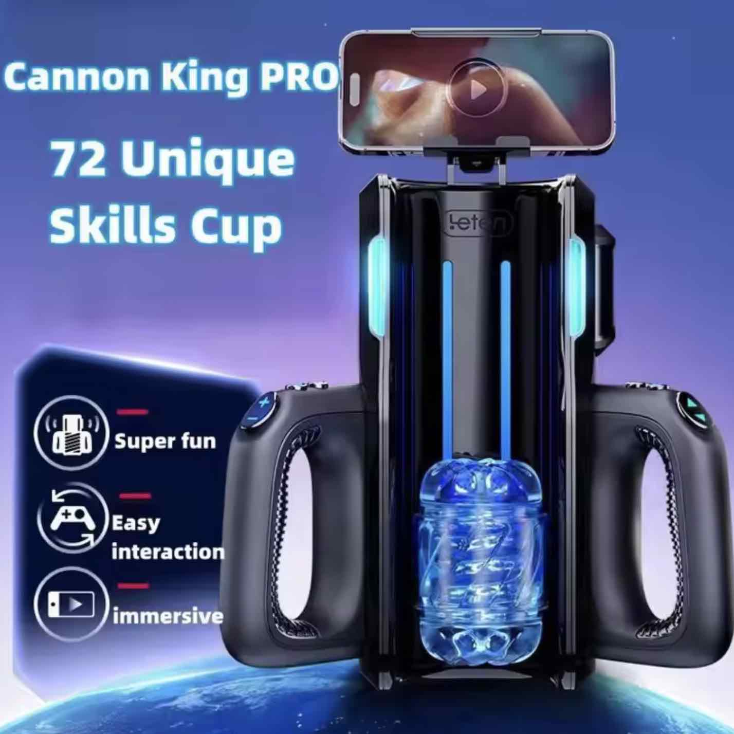 Power King 12times/s  Automatic Male Masturbator with Phone Holder